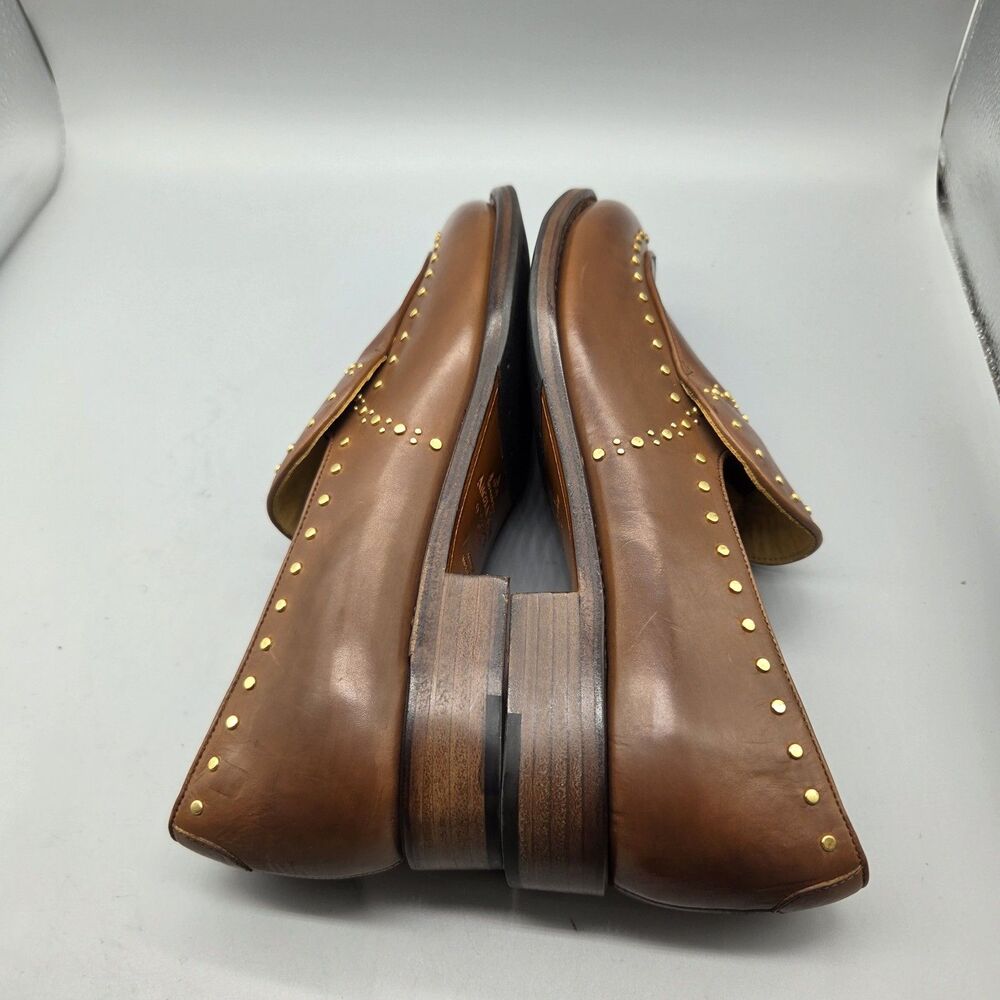 The Office Of Angela Scott Miss Cecilia Stud Loafer cognac sz EUR 42/ US 12 - Picture 12 of 15